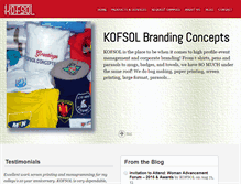 Tablet Screenshot of kofsolgroup.com